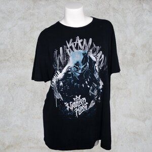 Warrior King Black Panther Black Marvel Tee Wakanda Forever XXL Cotton T-Shirt
